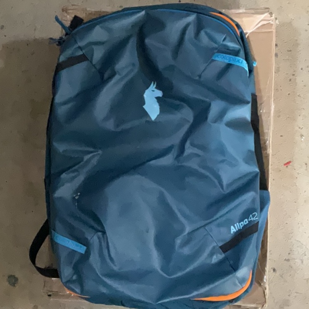 Cotopaxi Blue and Orange Backpack